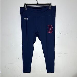 Major League Fitness Navy Red Sox Baseball Leggings Size XXL